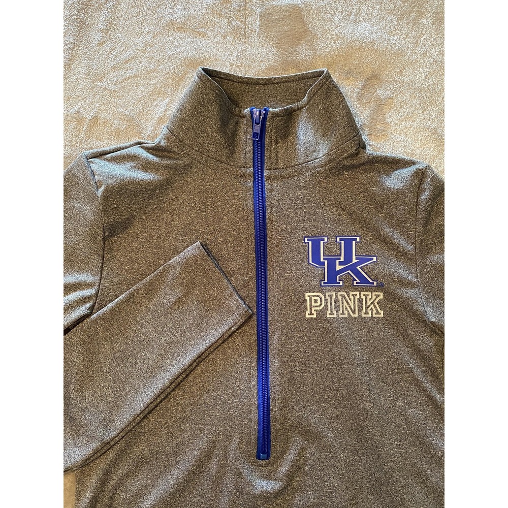 Kentucky Wildcats Pullover Womens XS Quarter Zip NCAA‎ PINK Victoria's Secret